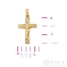 Load image into Gallery viewer, Iced Urban Crucifixion Cross Pendant with Rope Chain - KC7028