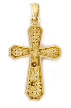 Load image into Gallery viewer, Iced Grill Crucifix Pendant With Rope Chain Necklace - KC7053