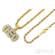 Load image into Gallery viewer, Iced CEO Pendant with Rope Chain - KC7524